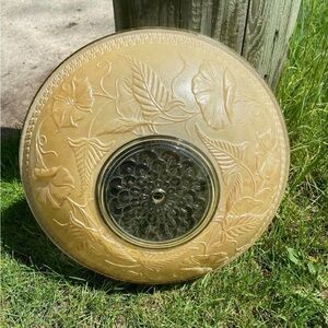 Vintage Art Deco era embossed light cover